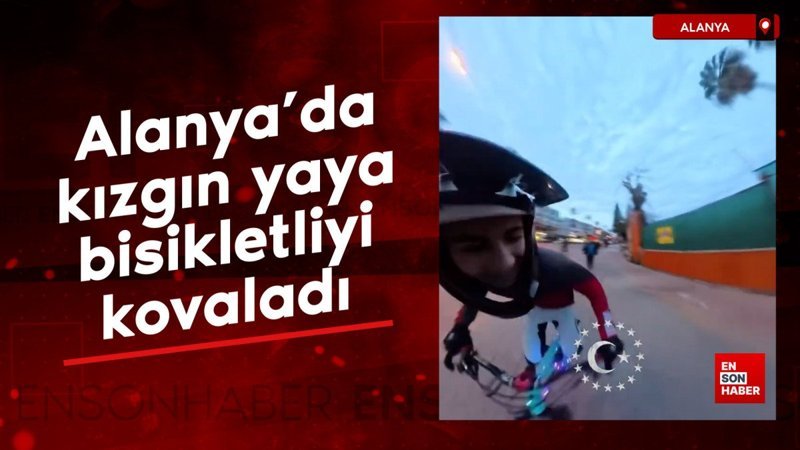 alanyada kizgin yaya bisikletliyi kovaladi h39DC5jk