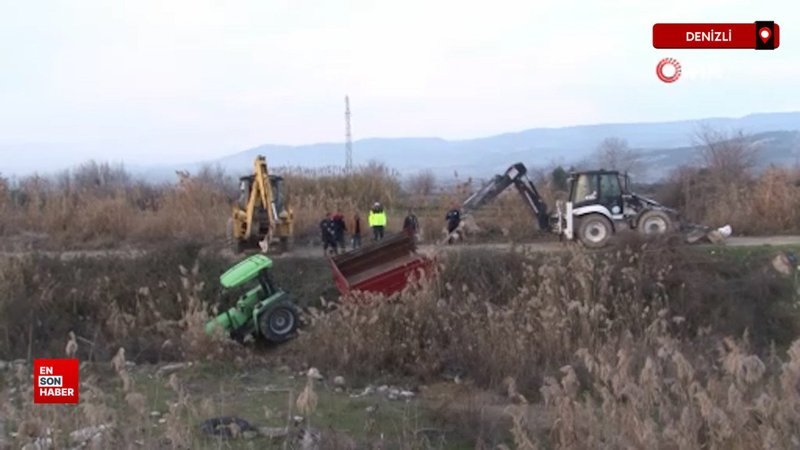 denizlide traktor dere yatagina dustu dede oldu torunu kurtuldu KybhrCAH