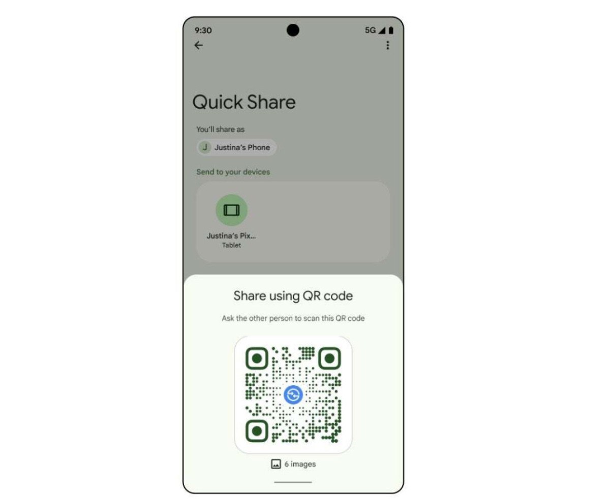 google android quick share icin qr kod paylasimini kullanima sunuyor 0 SLIZngvY