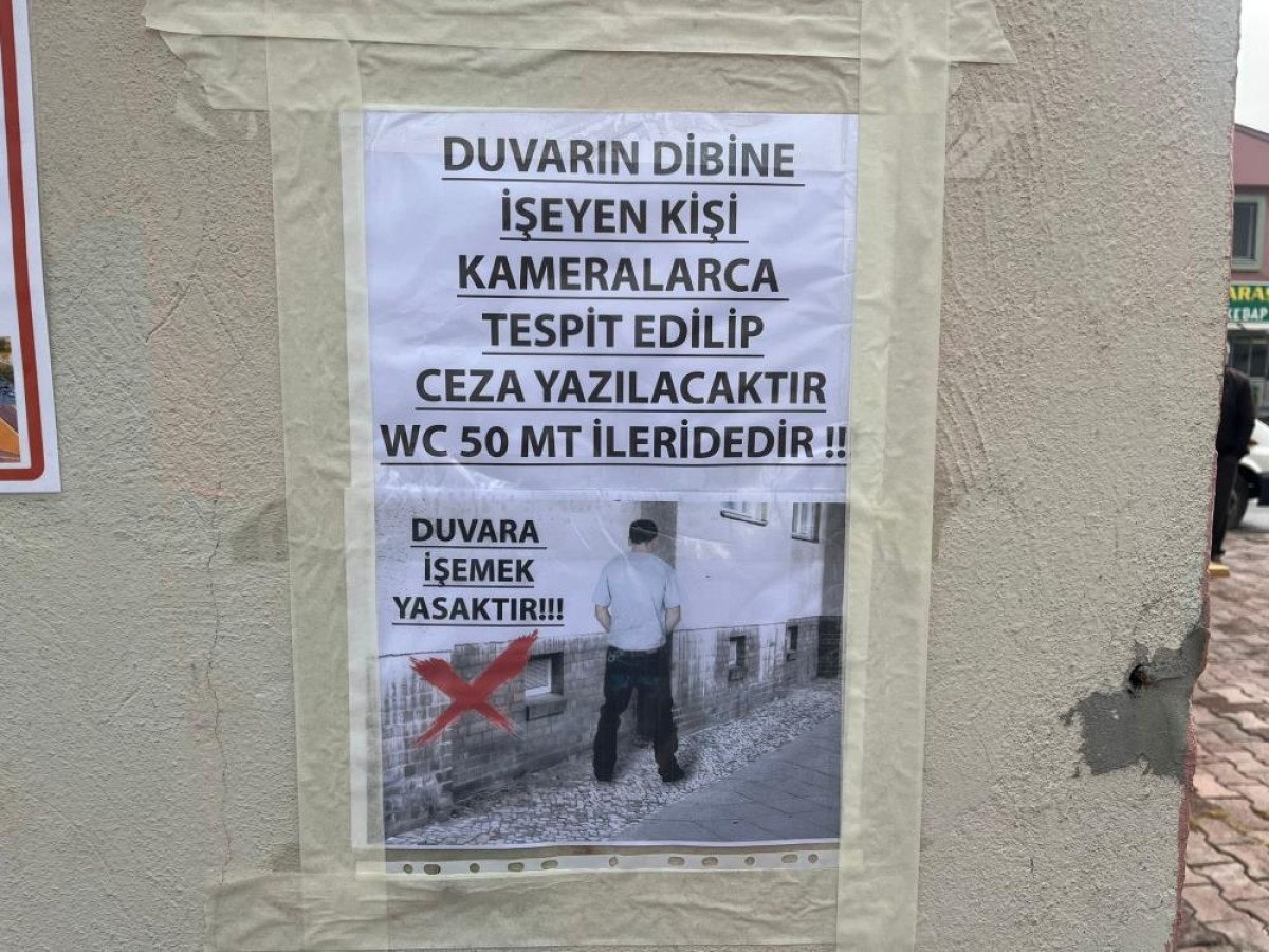 kayseride is yerine duvarlar tuvalet degildir afisini asti 1