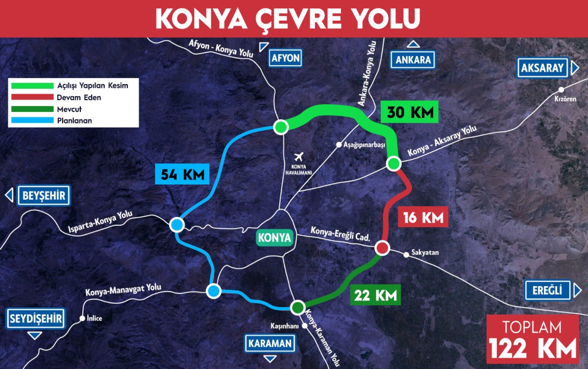 abdulkadir uraloglu konya cevre yolu 2 kesiminin acilisi 17 ocakta 1 5UvtHuah