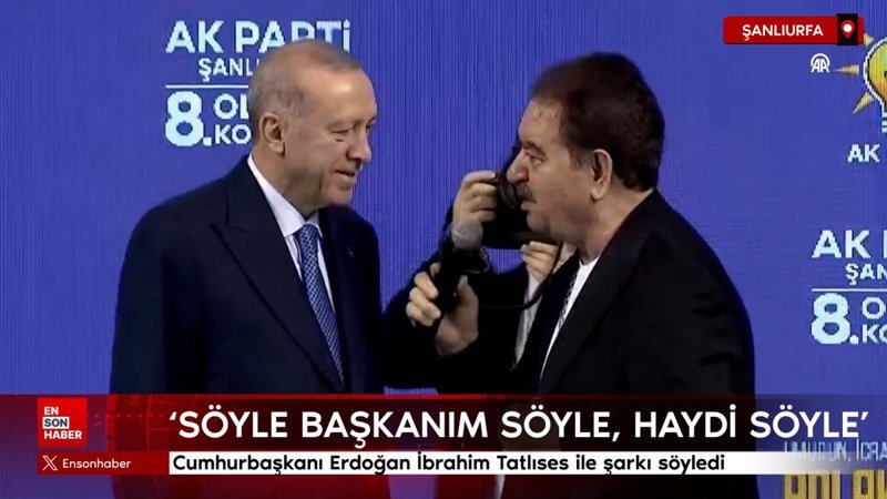 cumhurbaskani erdogan ibrahim tatlises ile sarki soyledi VVF2XsZW