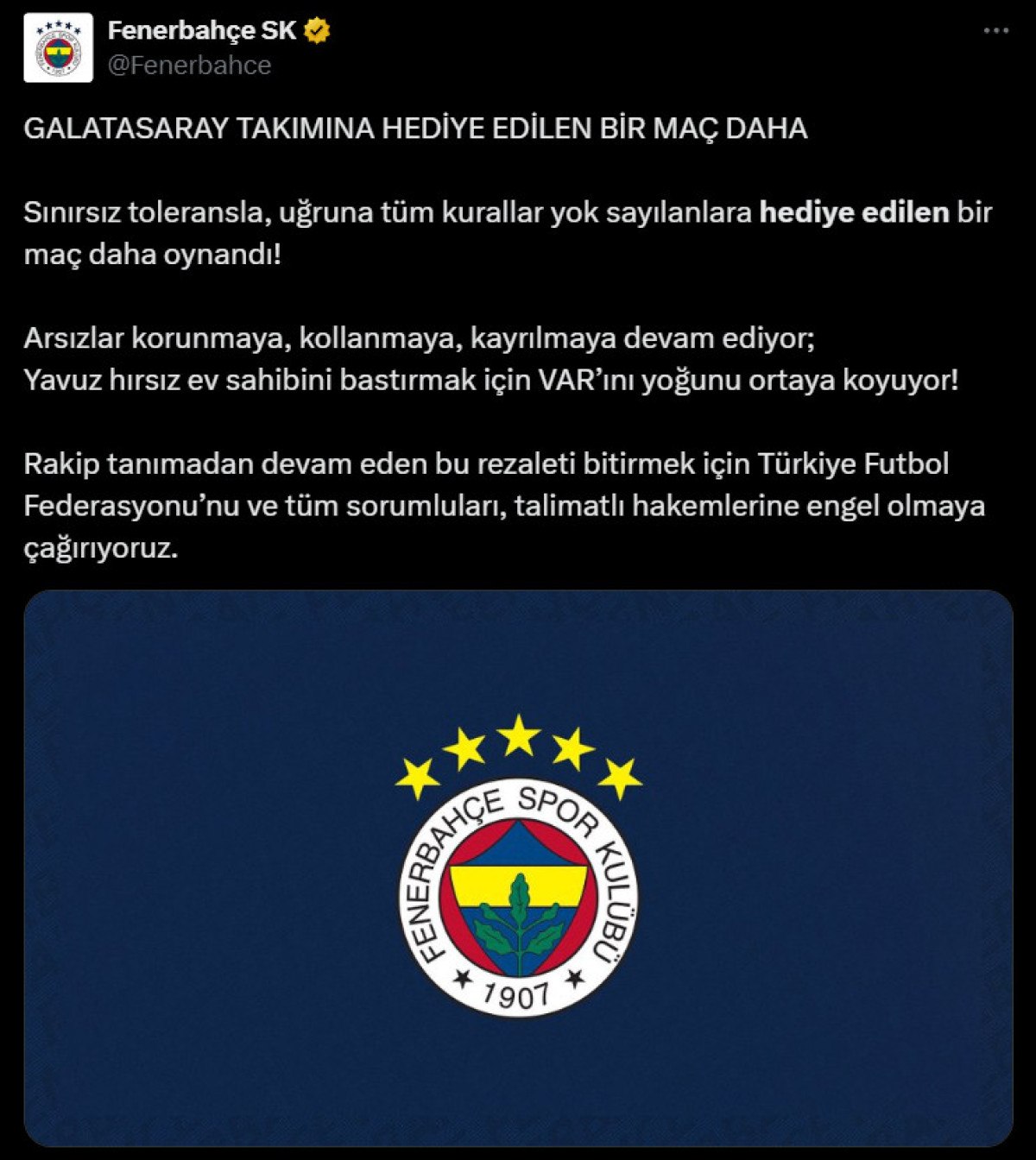 fenerbahce galatasaraya hediye edilen bir mac daha 0 1y3dNe2W