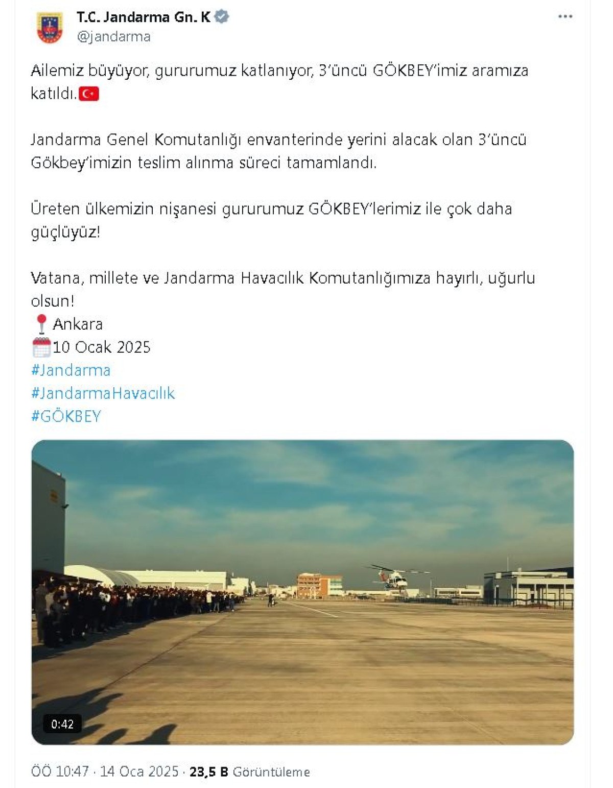 jandarma genel komutanligi 3uncu yerli helikopter gokbeye kavustu 0 tlqa5NDz