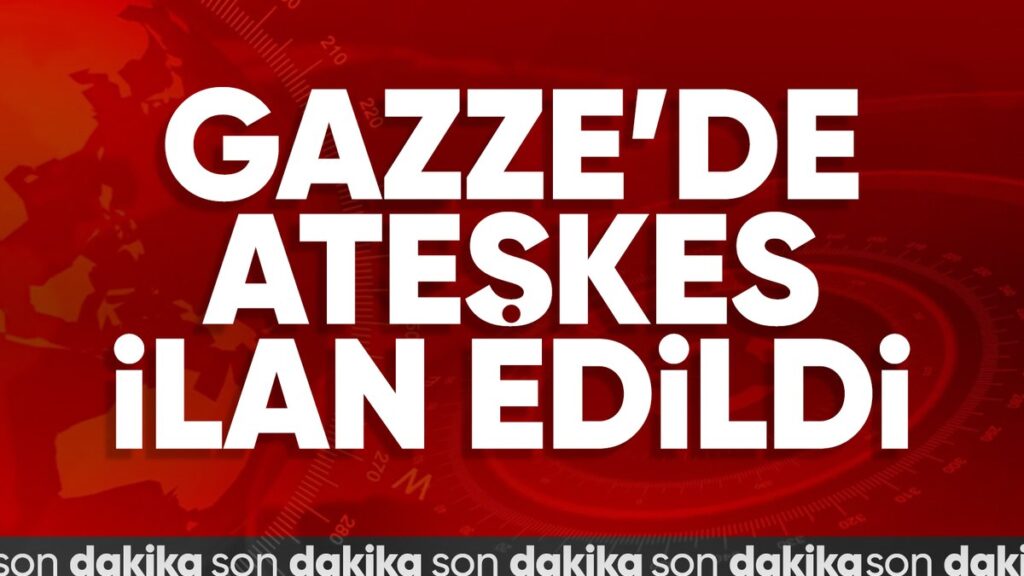 son dakika reuters gazzede ateskes saglandi q5sfxS66