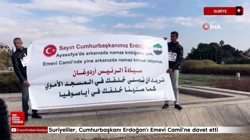 suriyeliler cumhurbaskani erdogani emevi camiine davet etti hZK1A7nl