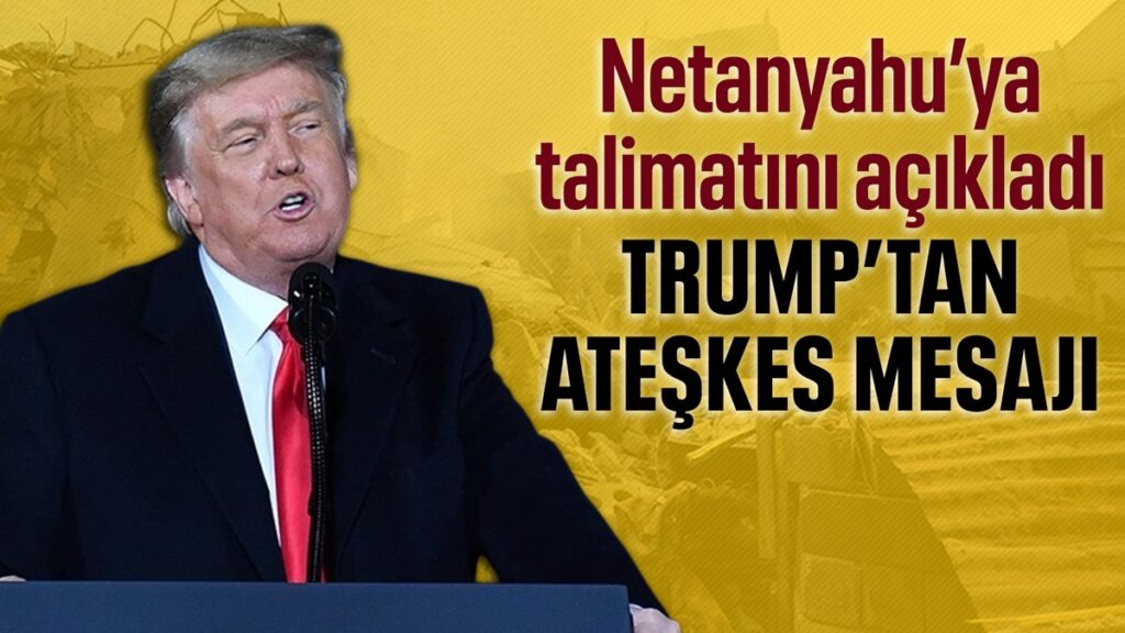 donald trumptan gazzede ateskesin devaminin saglanacagi mesaji azUgKUYq