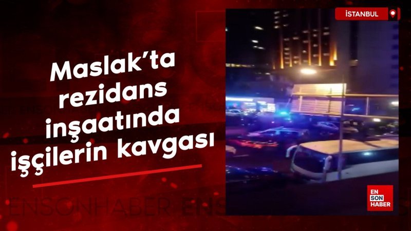 maslakta rezidans insaatinda iscilerin kavgasi pC8DHuUb