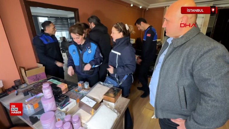 avcilarda kargo burosu sahte urun deposu cikti