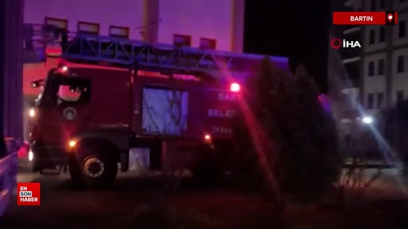 bartinda evde uyuyakalan genc kiz ekipleri alarma gecirdi