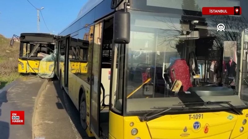 basaksehirde iett otobuslerinin karistigi 2 ayri kaza meydana geldi