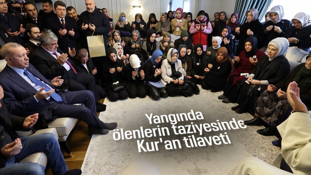 cumhurbaskani erdogan boludaki taziye ziyaretinde kuran i kerim okudu fIJuudqu