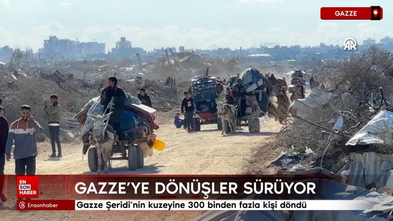 gazze seridinin kuzeyine 300 binden fazla kisi dondu I7mrvg9U