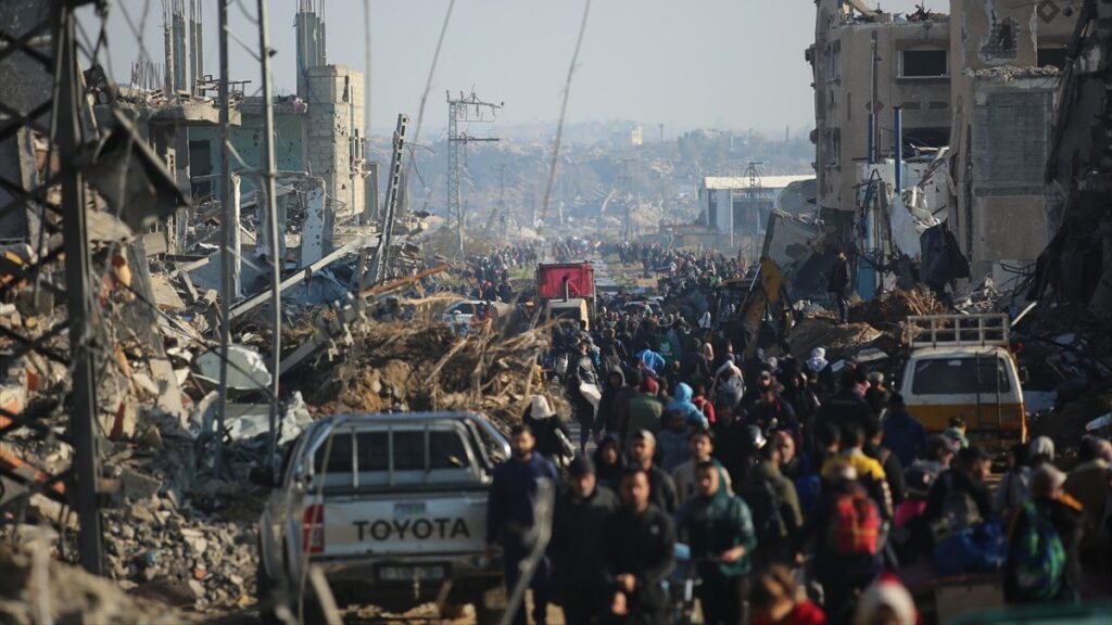 gazze seridinin kuzeyine 300 binden fazla kisinin dondugu aciklandi TYBMtXgT