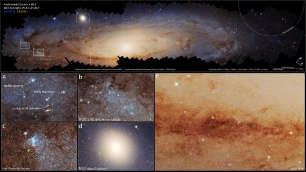 hubble andromedanin 25 milyar piksellik goruntusunu olusturdu 8Uuu1zDc