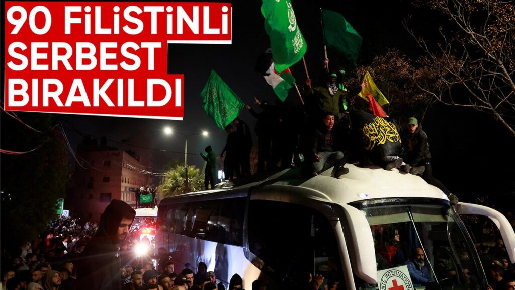 israil 90 filistinli tutukluyu serbest birakti MjYPQnUq