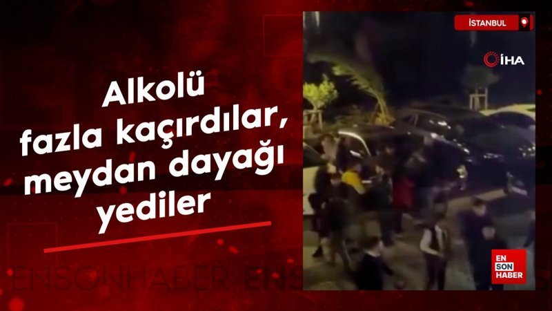 istanbulda alkolu fazla kacirip taskinlik yapan gruba meydan dayagi DJKrLJwU