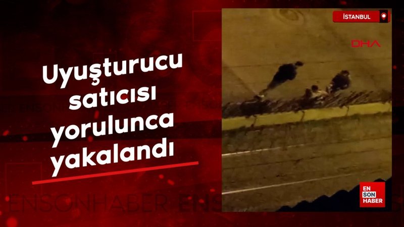 istanbulda polisin silah cekip kovaladigi uyusturucu saticisi yorulunca yakalandi fzIvEQOy