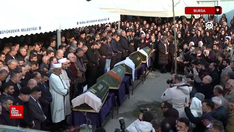 kartalkayadaki otel yangininda hayatini kaybeden ayni aileden 4 kisinin cenazesi defnedildi