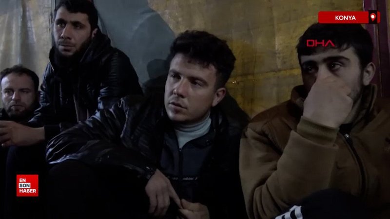 konyada suriye uyruklu 5 kisinin kaldigi dairenin zilinin calismadigi ortaya cikti Vjlt78Hh