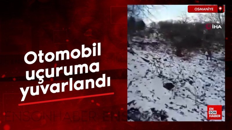 osmaniyede otomobil ucuruma yuvarlandi ncfB3mSv