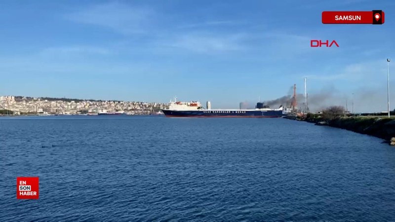samsun limaninda bir yuk gemisinde yangin cikti Z7HCTX8T