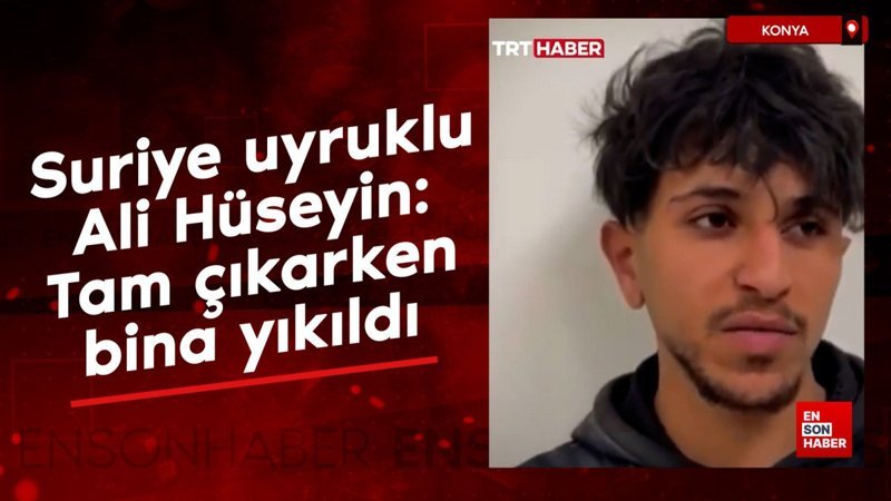 suriye uyruklu ali huseyin tam cikarken bina yikildi erCnByRm