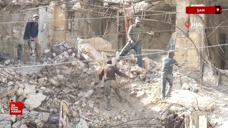 suriyede bombalanan binalar onariliyor jec6rJnd