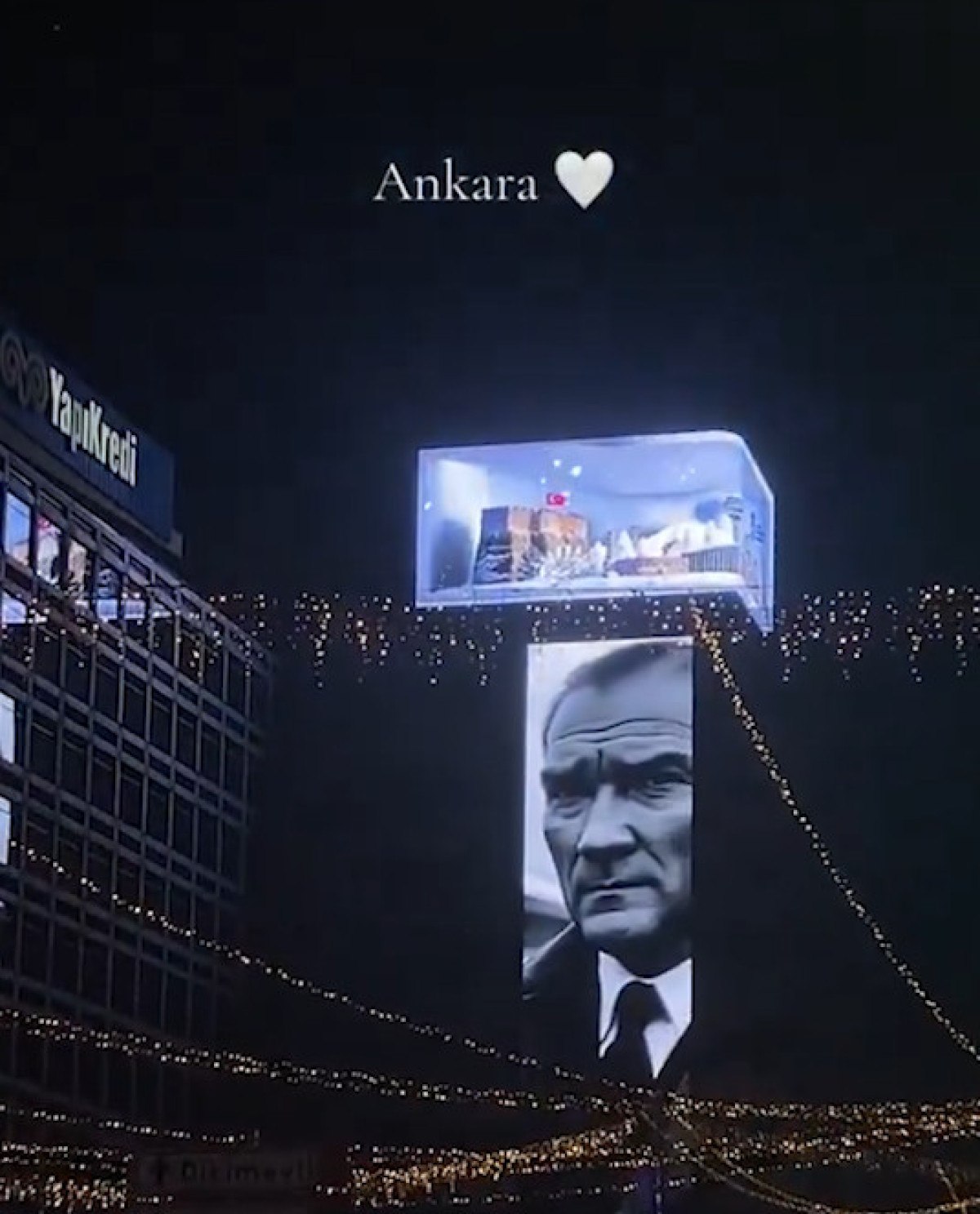 ankarada kizilay meydaninda ledli ataturk goruntuleri yayinlandi 0 qLyYdQUW