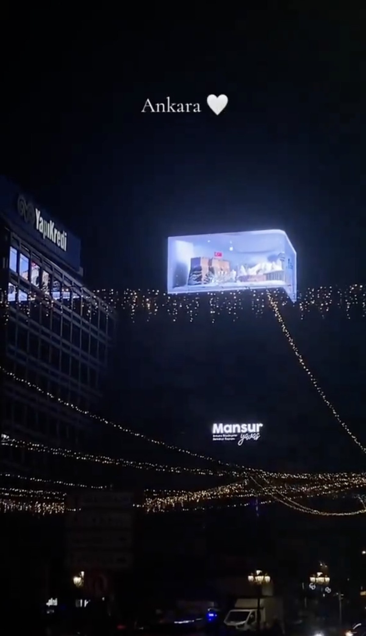 ankarada kizilay meydaninda ledli ataturk goruntuleri yayinlandi 1