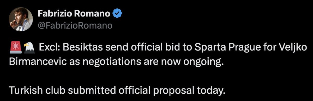 Beşiktaş, Veljko Birmancevic'e teklif yaptı 1 besiktas veljko birmancevice teklif yapti 0 vABSmuIn
