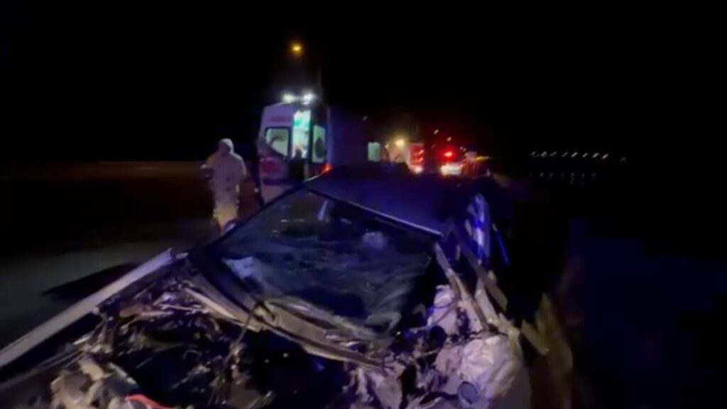 elazigda otomobil bariyere carpti 1i agir 4 yarali ZbhJIDag