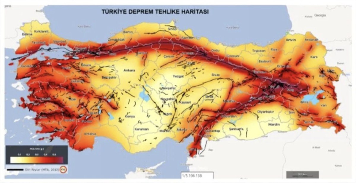 fay hatti haritasi yenilendi 45 il ve 110 ilce deprem riski tasiyor 0 LdmChT4P