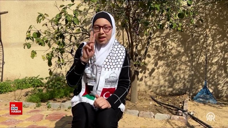 filistinli 12 yasindaki tesnimden cumhurbaskani erdogana mektup