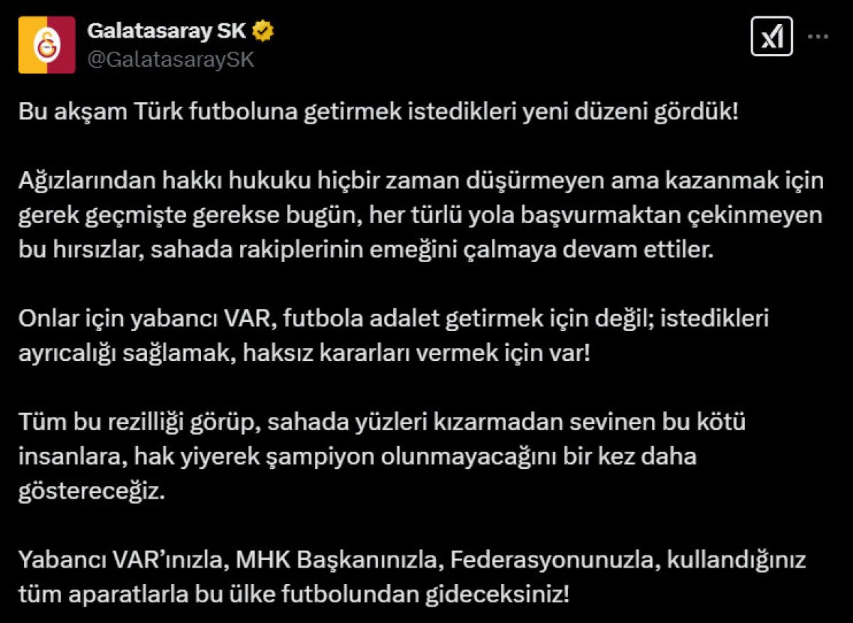 galatasaraydan fenerbahce maci sonrasi tepki yeni duzeni gorduk 0 4tClvVgp