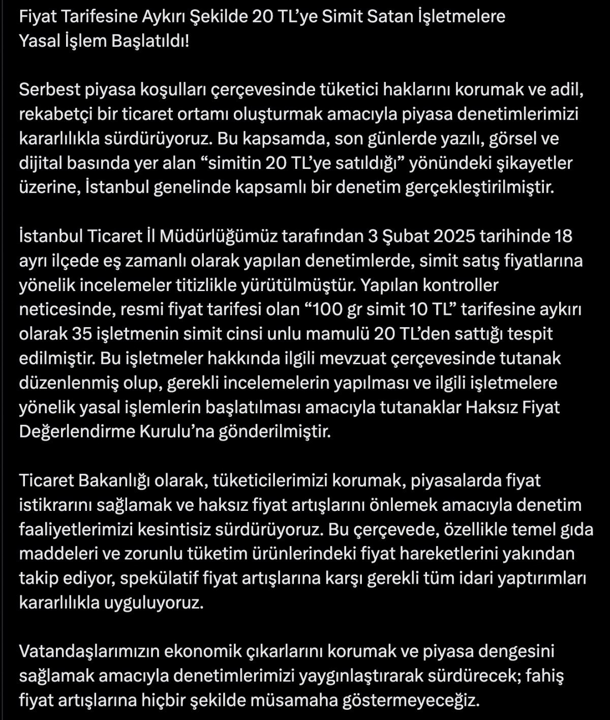 istanbulda 20 liradan simit satan isletmelere yasal islem baslatildi 2 Gj195caU