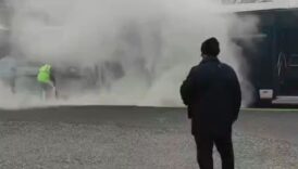 istanbulda metrobus yolun ortasinda arizalandi LnisSmSP