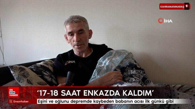 kahramanmarasta esini ve oglunu depremde kaybeden babanin acisi ilk gunku gibi KRK9Y4cM