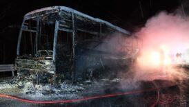 kastamonuda seyir halindeki yolcu otobusunde yangin jIRQKJLn