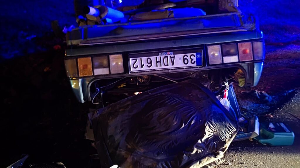 kirklarelinde otomobil sarampole devrildi zOuYYeHk