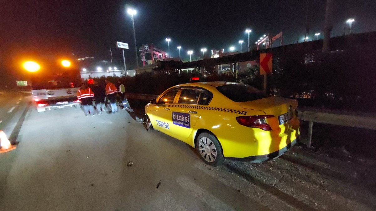 kocaelide bariyere vurup devrilen cipe taksi carpti 1 olu 0 gC7Aj7IU