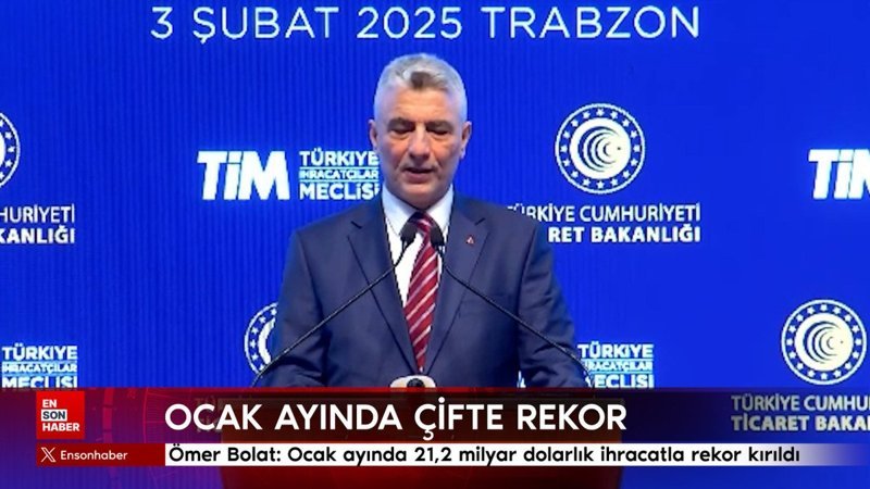 omer bolat ocak ayinda 212 milyar dolarlik ihracatla rekor kirildi Mm2cnkkm