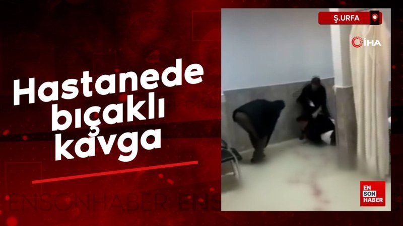 sanliurfada hastanede bicakli kavga 5 yarali UKrwKzba
