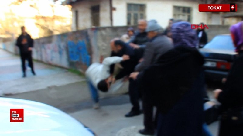 tokatta trafikte baslayan tartisma kavgaya donustu