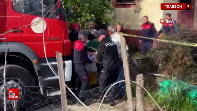 trabzonda evde yangin faciasi