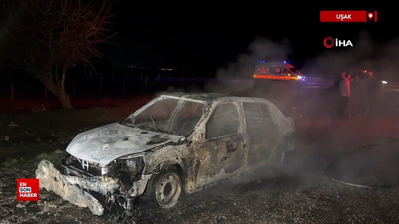 usakta yanan otomobilde feci sekilde can verdi wRgFGb62