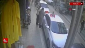 ankarada ofkeyle arabaya bindi sokaktan gecen vatandasa carpti sBsMsISR