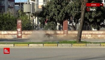 aydinda funye ile patlatilan supheli canta bos cikti gtB2TBgM