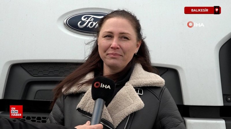 balikesirde tir soforlugu yaparak 3 cocuguna bakiyor I6aDOJbd