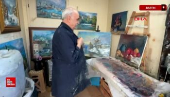 bartinda uzman doktor bayram yorulmaz 52 yildir yagli boya resim yapiyor ReqimZ7Q